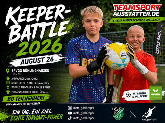 Keeper-Battle 2026 in Herne: 80 Nachwuchskeeper + viel Action