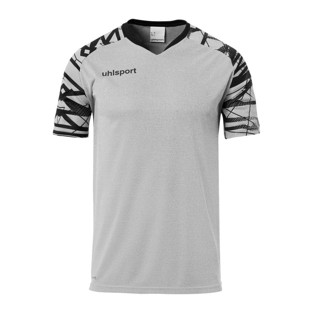 uhlsport Goal 25 Trikot Kurzarm Kind (dark grau melange/schwarz)