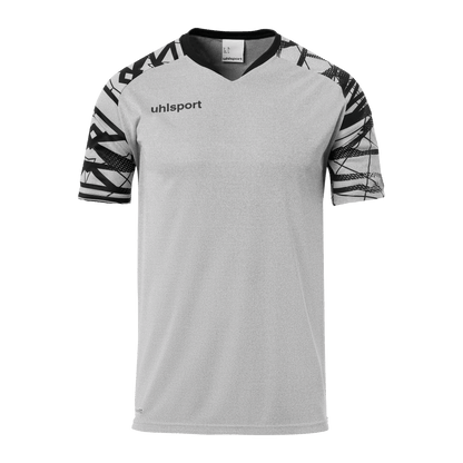 uhlsport Goal 25 Trikot Kurzarm Kind (dark grau melange/schwarz)