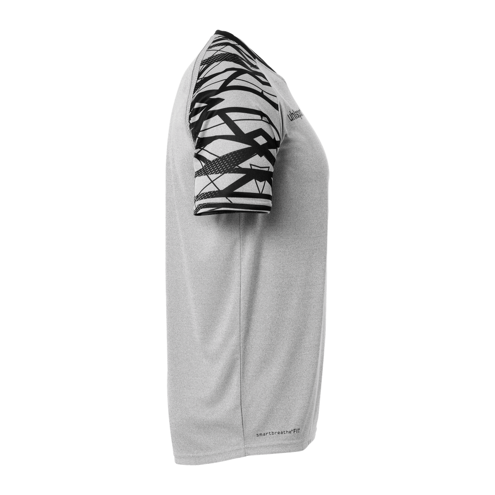 uhlsport Goal 25 Trikot Kurzarm Kind (dark grau melange/schwarz)