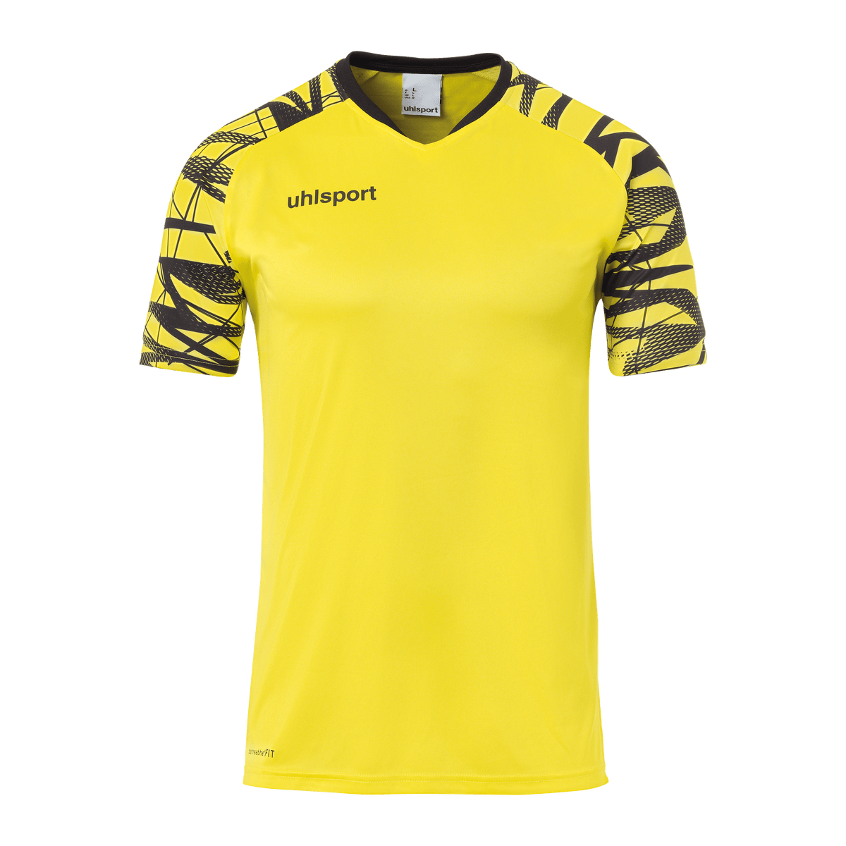 uhlsport Goal 25 Trikot Kurzarm Kind (limonengelb/schwarz)