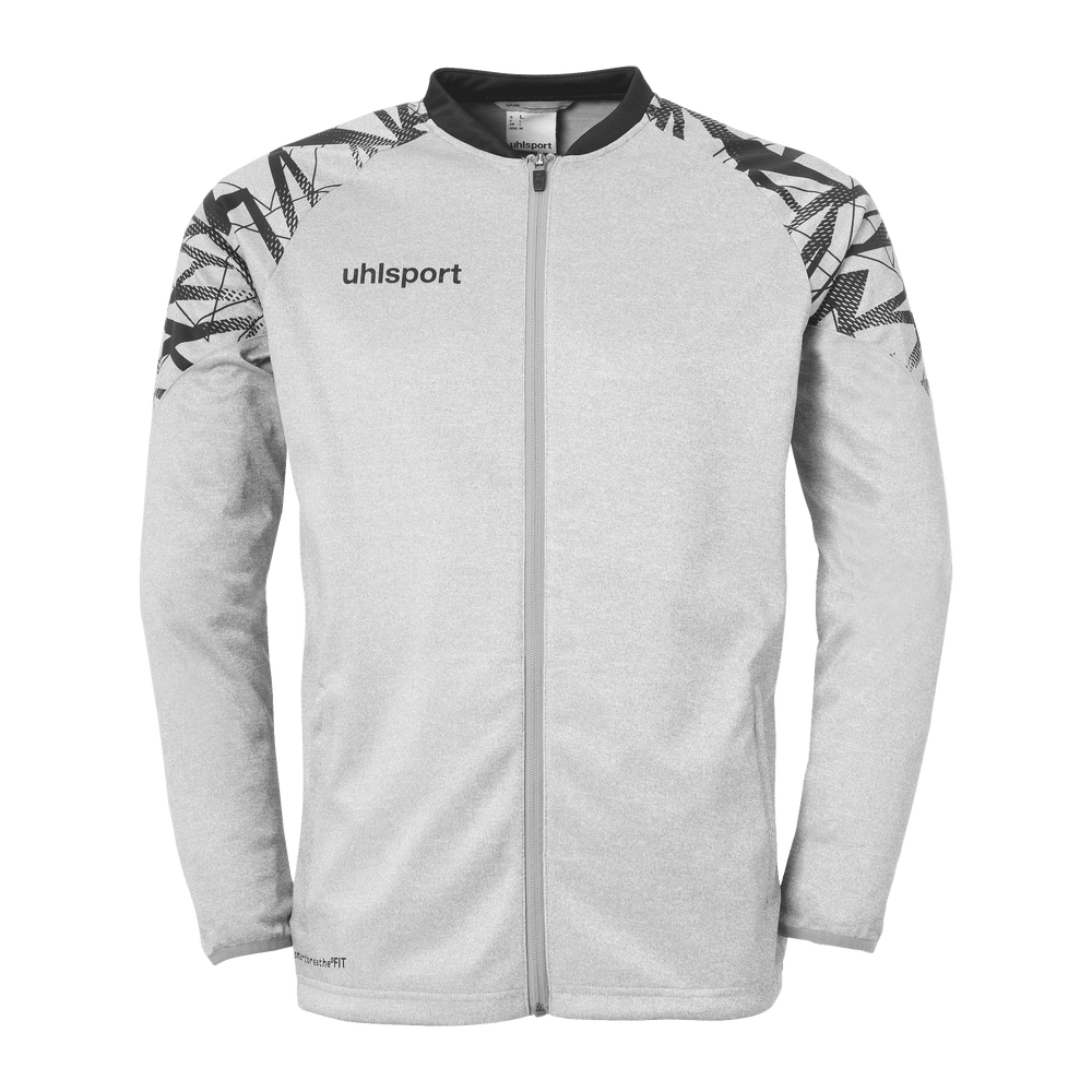uhlsport Goal 25 Poly Jacke Kind (dark grau melange/schwarz)
