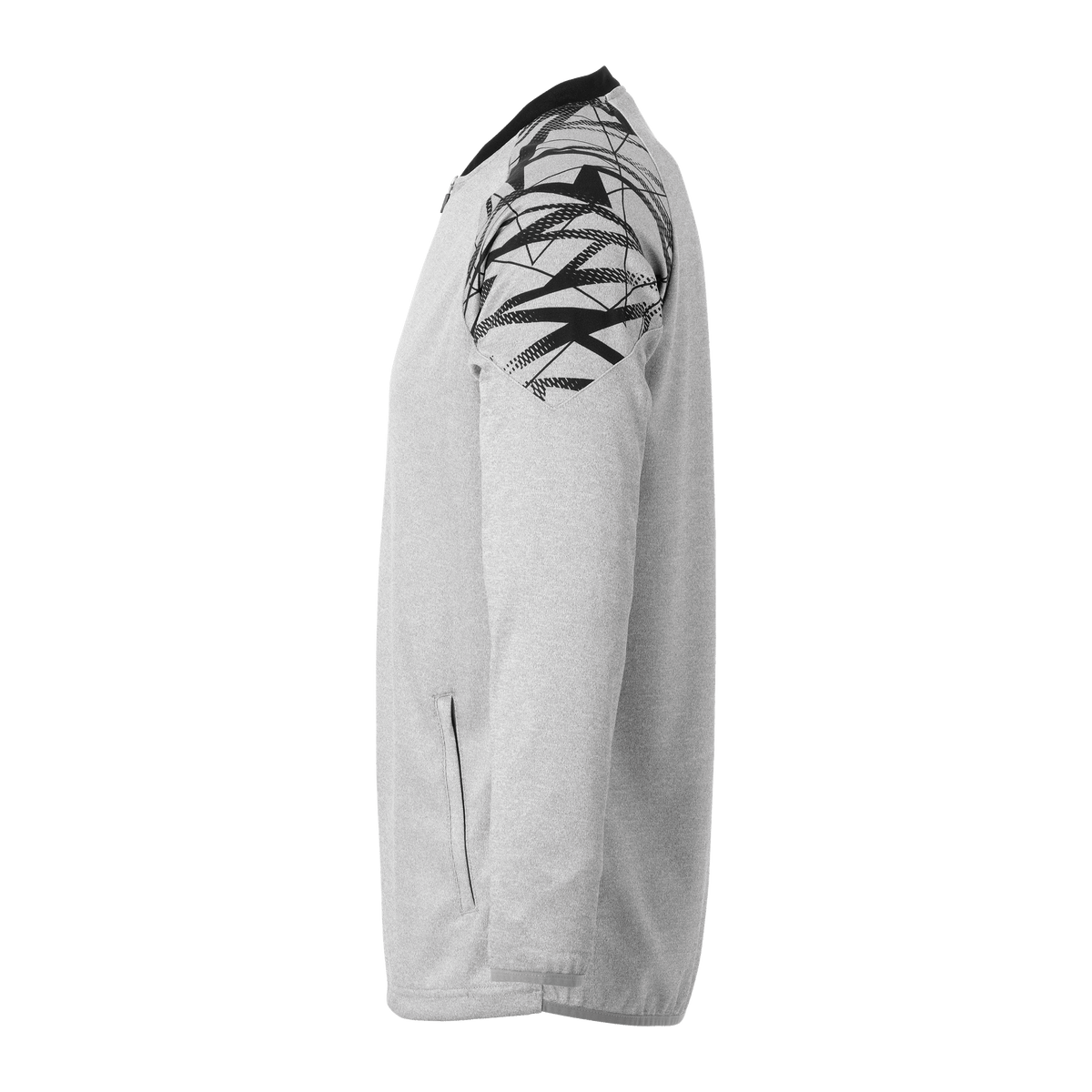 uhlsport Goal 25 Poly Jacke Kind (dark grau melange/schwarz)