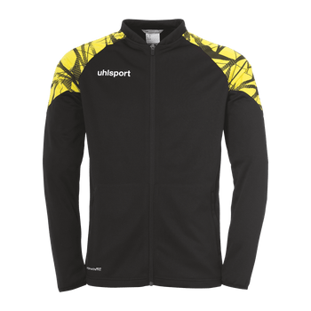 uhlsport Goal 25 Poly Jacke Kind (schwarz/limonengelb)