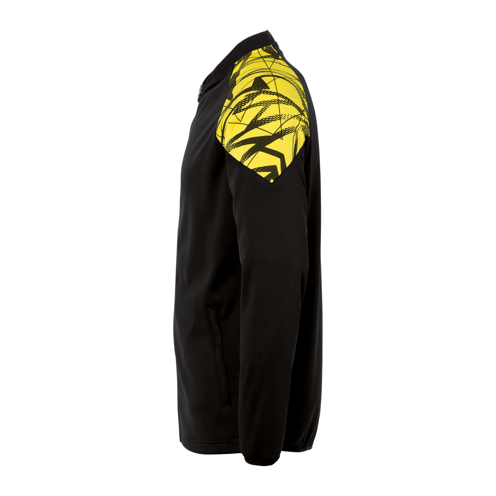 uhlsport Goal 25 Poly Jacke Kind (schwarz/limonengelb)