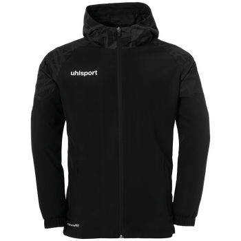 uhlsport Goal 25 Evo Woven Hood Jacket Kind (schwarz/anthra)