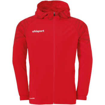 uhlsport Goal 25 Evo Woven Hood Jacket Kind (rot/weiß)