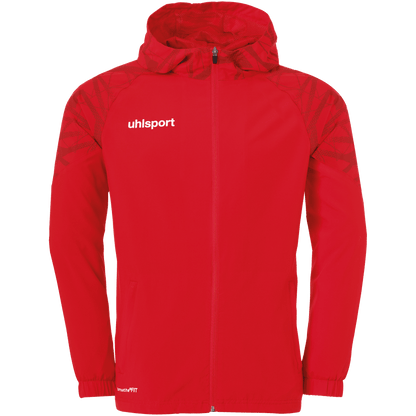 uhlsport Goal 25 Evo Woven Hood Jacket Kind (rot/weiß)