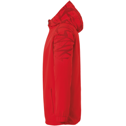 uhlsport Goal 25 Evo Woven Hood Jacket Kind (rot/weiß)