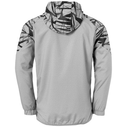 uhlsport Goal 25 Evo Woven Hood Jacket Kind (dark grau melange/schwarz)