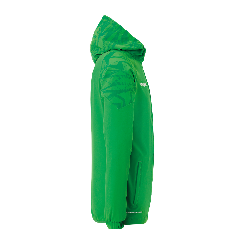 uhlsport Goal 25 Evo Woven Hood Jacket Kind (grün/lagune)