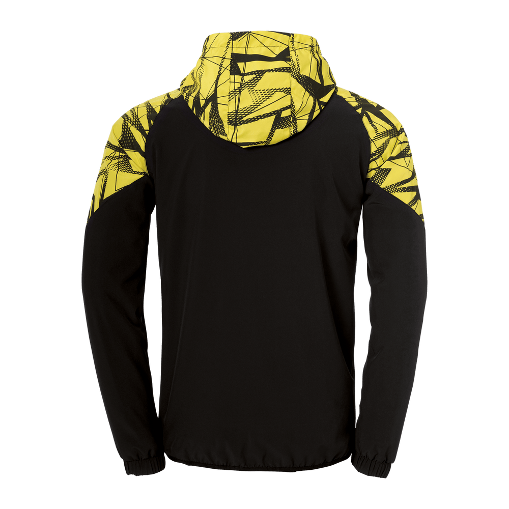 uhlsport Goal 25 Evo Woven Hood Jacket (schwarz/limonengelb)