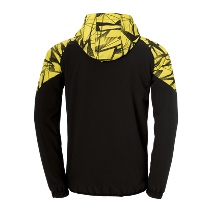 uhlsport Goal 25 Evo Woven Hood Jacket (schwarz/limonengelb)