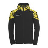 uhlsport Goal 25 Evo Woven Hood Jacket (schwarz/limonengelb)