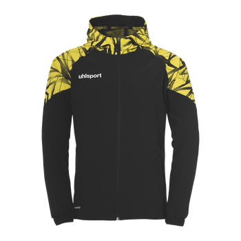 uhlsport Goal 25 Evo Woven Hood Jacket (schwarz/limonengelb)