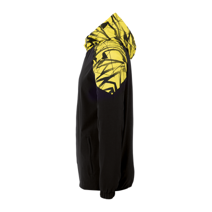 uhlsport Goal 25 Evo Woven Hood Jacket (schwarz/limonengelb)