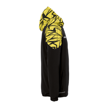 uhlsport Goal 25 Evo Woven Hood Jacket (schwarz/limonengelb)