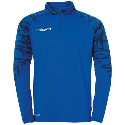 UHLSPORT Goal 25 1/4 Zip Top Kind Blau