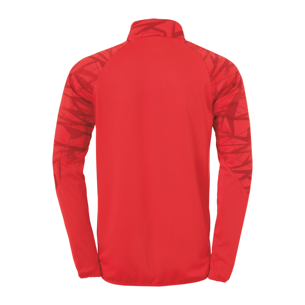 uhlsport Goal 25 1/4 Zip Top Kind (rot/weiß)