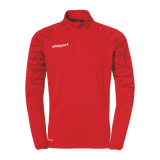 uhlsport Goal 25 1/4 Zip Top Kind (rot/weiß)