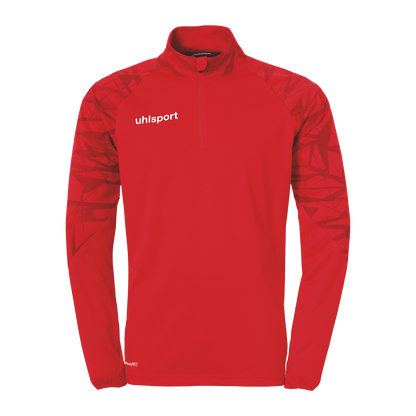 uhlsport Goal 25 1/4 Zip Top Kind (rot/weiß)