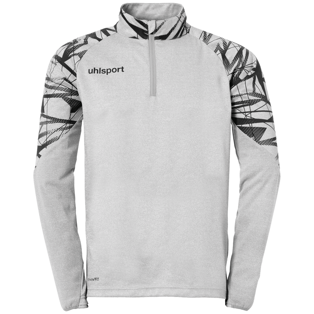 uhlsport Goal 25 1/4 Zip Top Kind (dark grau melange/schwarz)