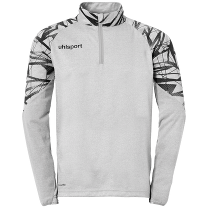 uhlsport Goal 25 1/4 Zip Top Kind (dark grau melange/schwarz)