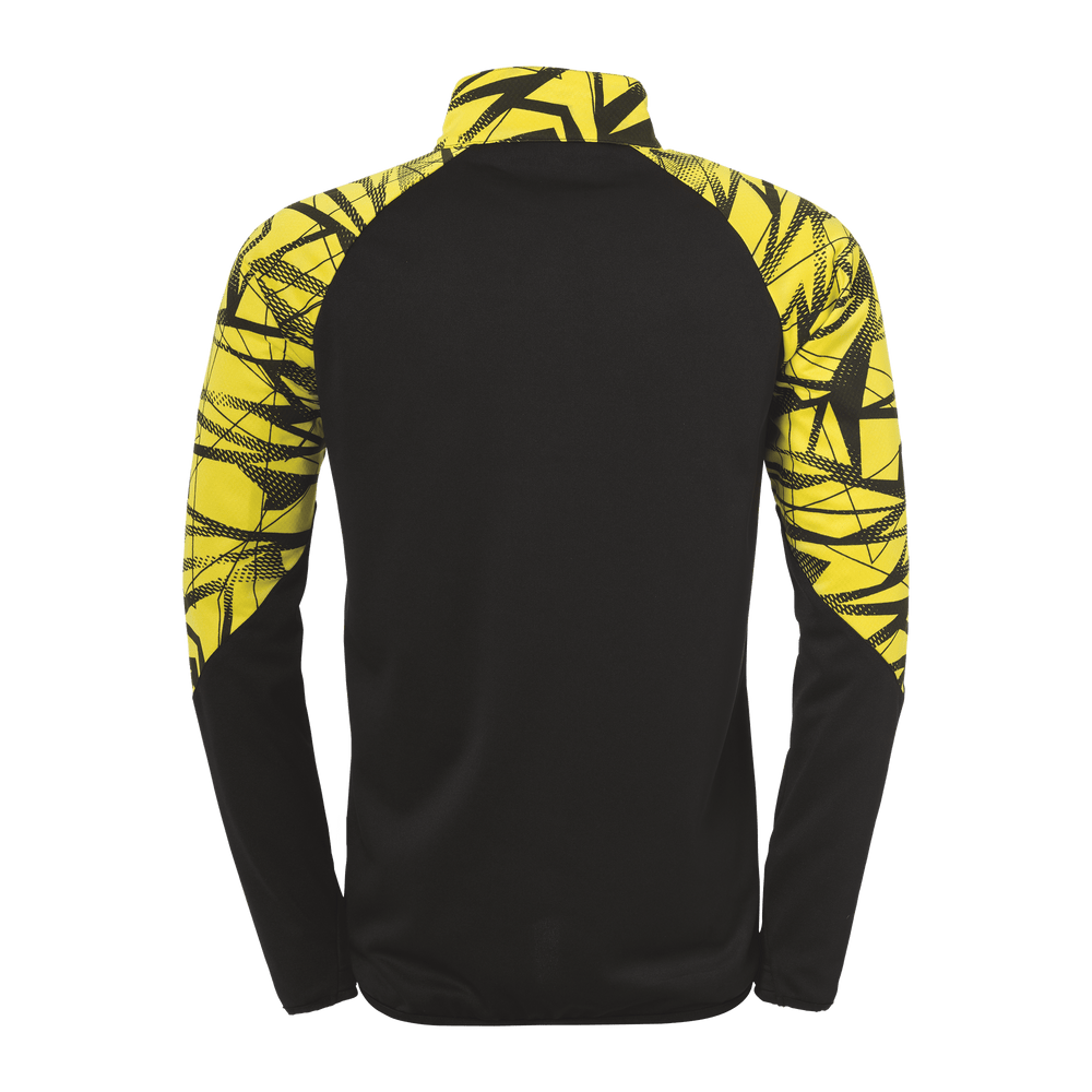 uhlsport Goal 25 1/4 Zip Top (schwarz/limonengelb)