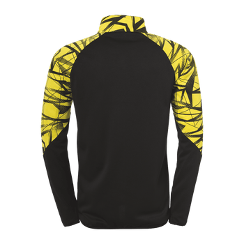 uhlsport Goal 25 1/4 Zip Top (schwarz/limonengelb)
