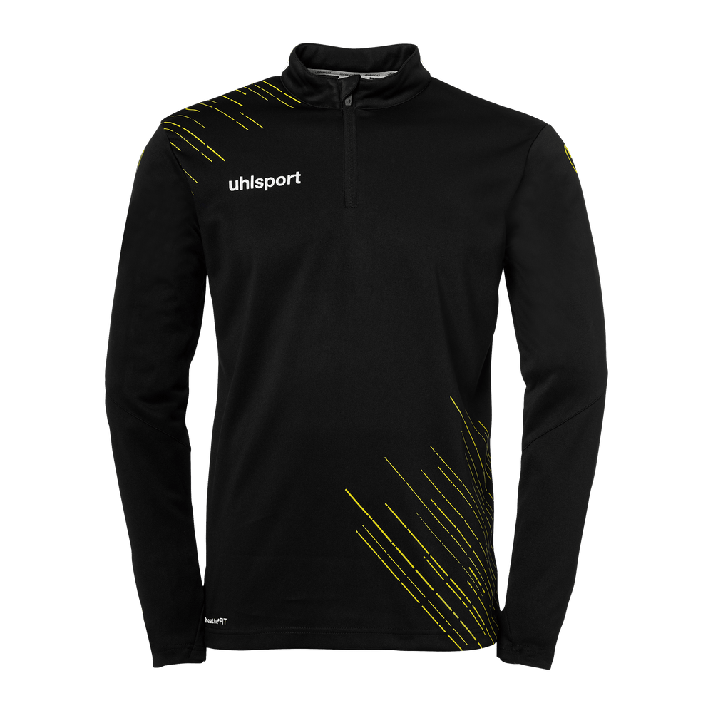 uhlsport Score 26 1/4 Zip Top Kind (schwarz/limonengelb)