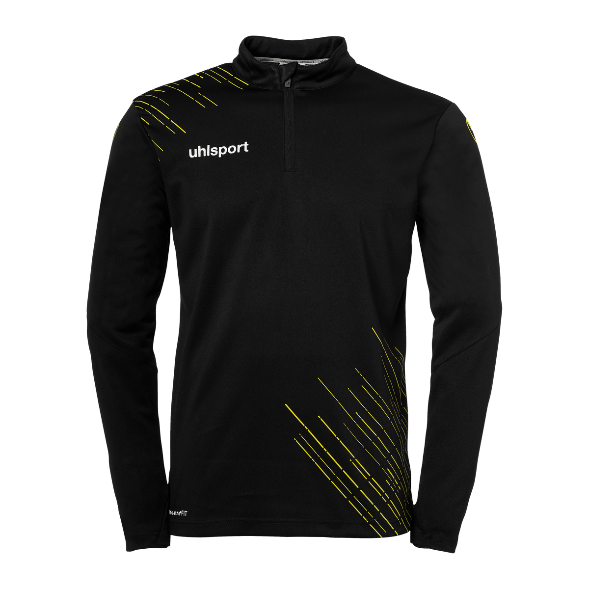 uhlsport Score 26 1/4 Zip Top Kind (schwarz/limonengelb)