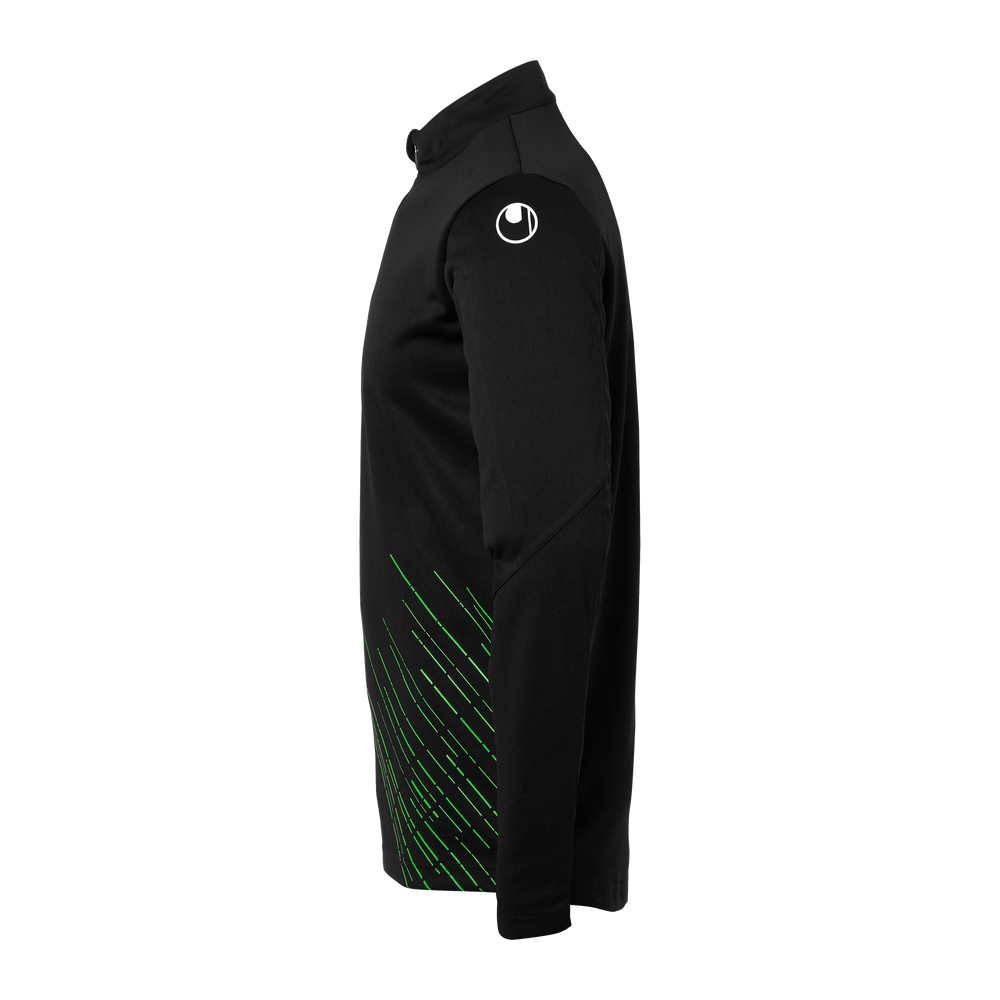 uhlsport Score 26 1/4 Zip Top Kind (schwarz/fluo grün)