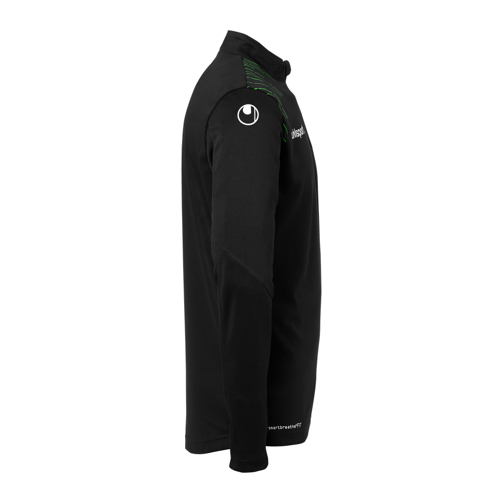 uhlsport Score 26 1/4 Zip Top Kind (schwarz/fluo grün)