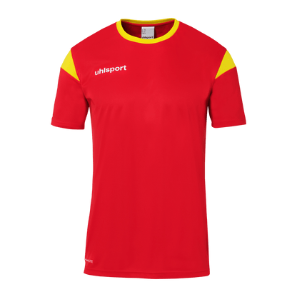 uhlsport Squad 27 Trikot Kurzarm Kind (rot/limonengelb)