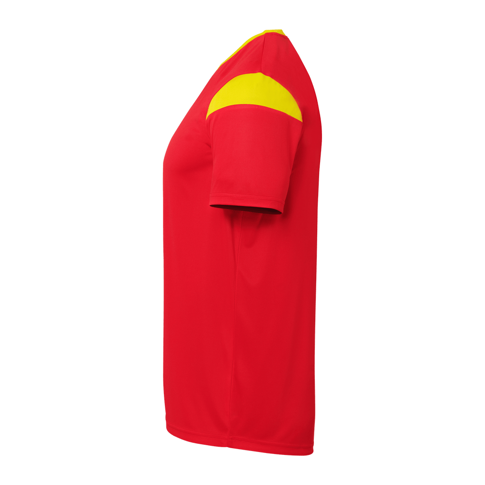 uhlsport Squad 27 Trikot Kurzarm Kind (rot/limonengelb)