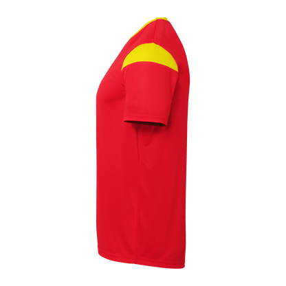 uhlsport Squad 27 Trikot Kurzarm Kind (rot/limonengelb)