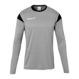 uhlsport Squad 27 Trikot Langarm Kind (dark grau melange/schwarz)