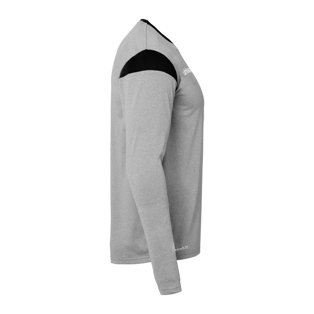 uhlsport Squad 27 Trikot Langarm Kind (dark grau melange/schwarz)
