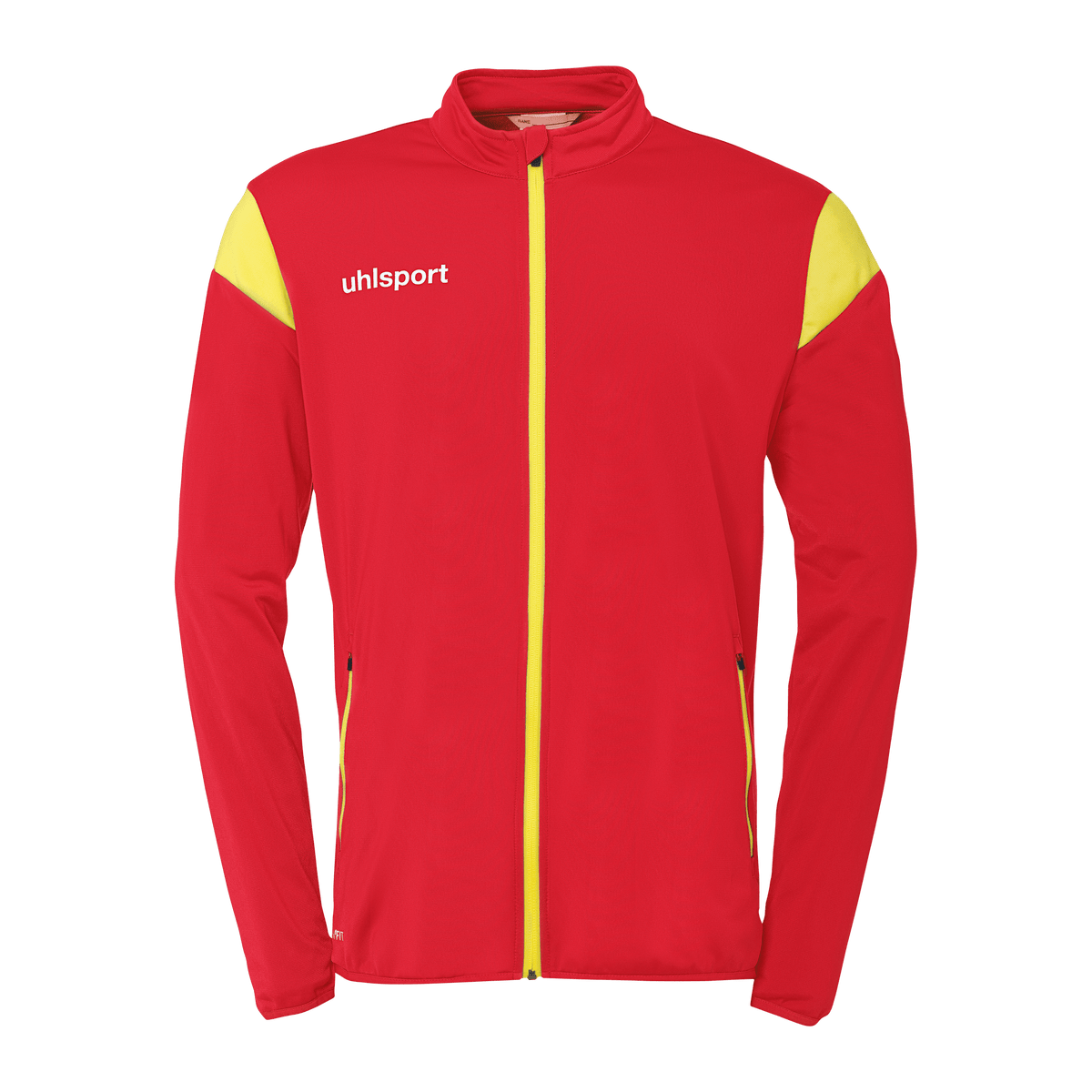 uhlsport Squad 27 Classic Jacke Kind (rot/limonengelb)