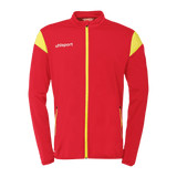 uhlsport Squad 27 Classic Jacke Kind (rot/limonengelb)