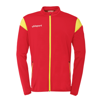 uhlsport Squad 27 Classic Jacke Kind (rot/limonengelb)