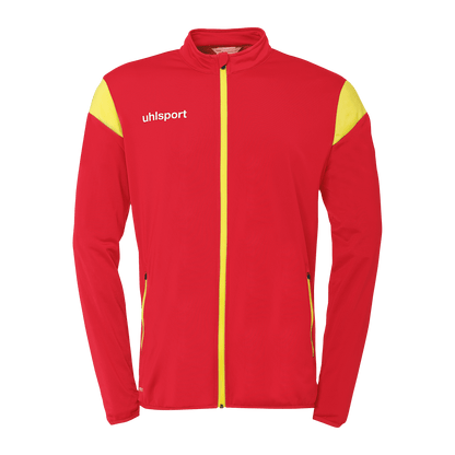 uhlsport Squad 27 Classic Jacke Kind (rot/limonengelb)