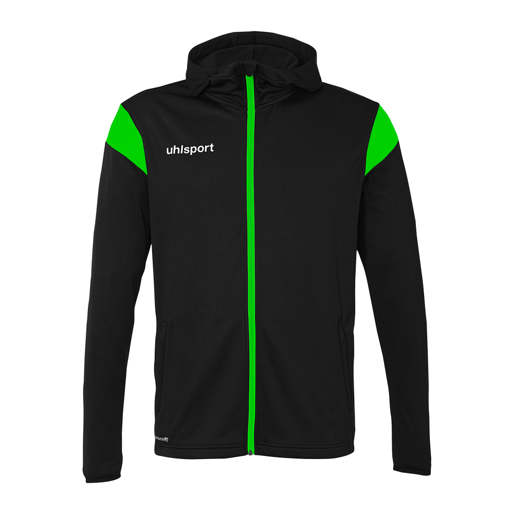 uhlsport Squad 27 Track Hood Jacke Kind (schwarz/fluo grün)