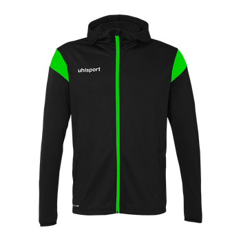 uhlsport Squad 27 Track Hood Jacke Kind (schwarz/fluo grün)