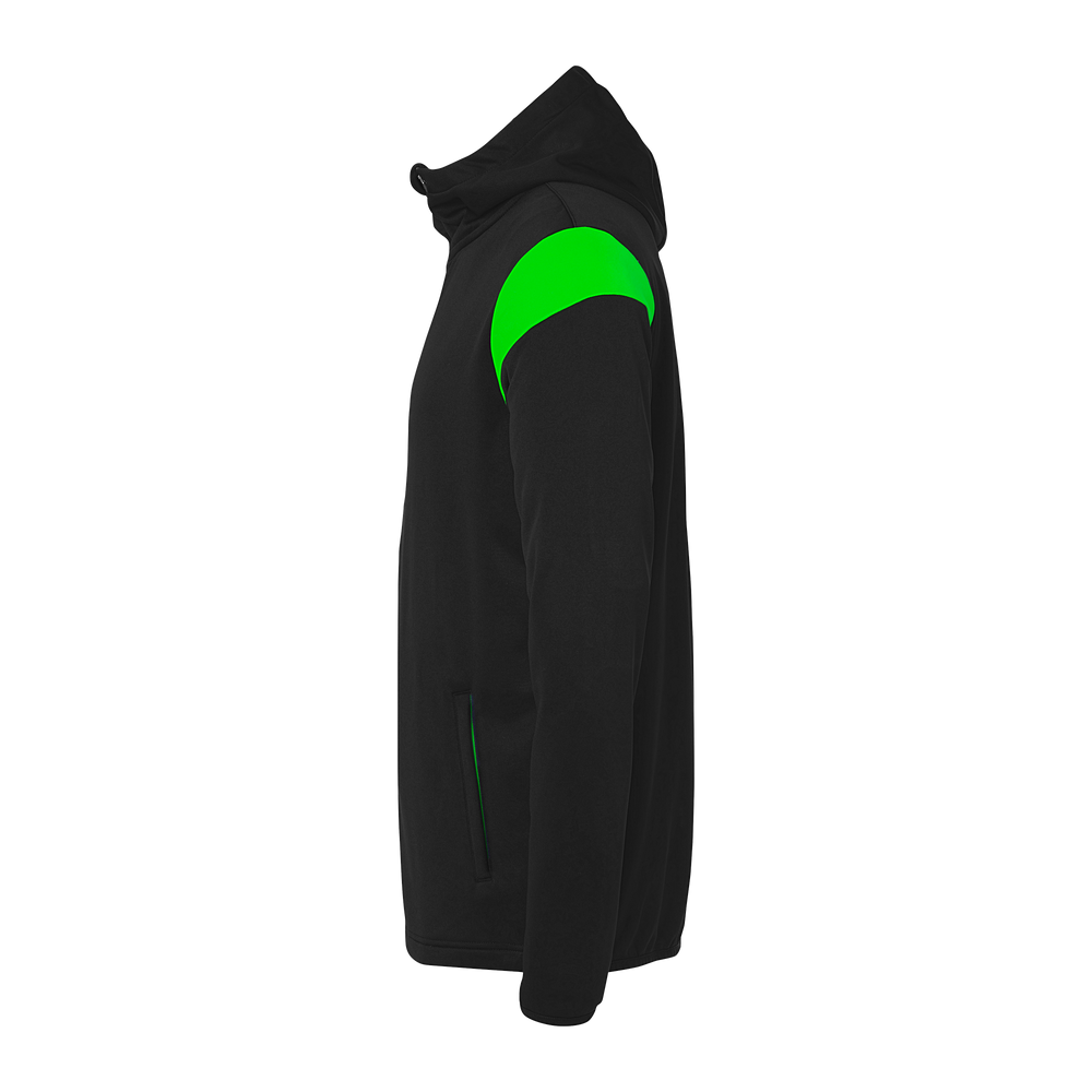 uhlsport Squad 27 Track Hood Jacke Kind (schwarz/fluo grün)