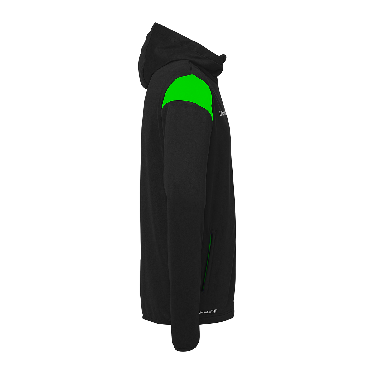 uhlsport Squad 27 Track Hood Jacke Kind (schwarz/fluo grün)