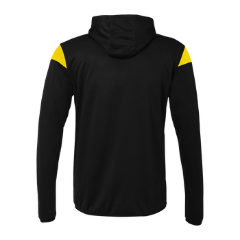 uhlsport Squad 27 Track Hood Jacke Kind (schwarz/limonengelb)