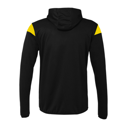 uhlsport Squad 27 Track Hood Jacke Kind (schwarz/limonengelb)
