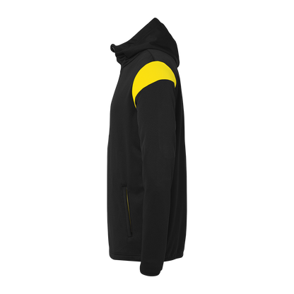 uhlsport Squad 27 Track Hood Jacke Kind (schwarz/limonengelb)