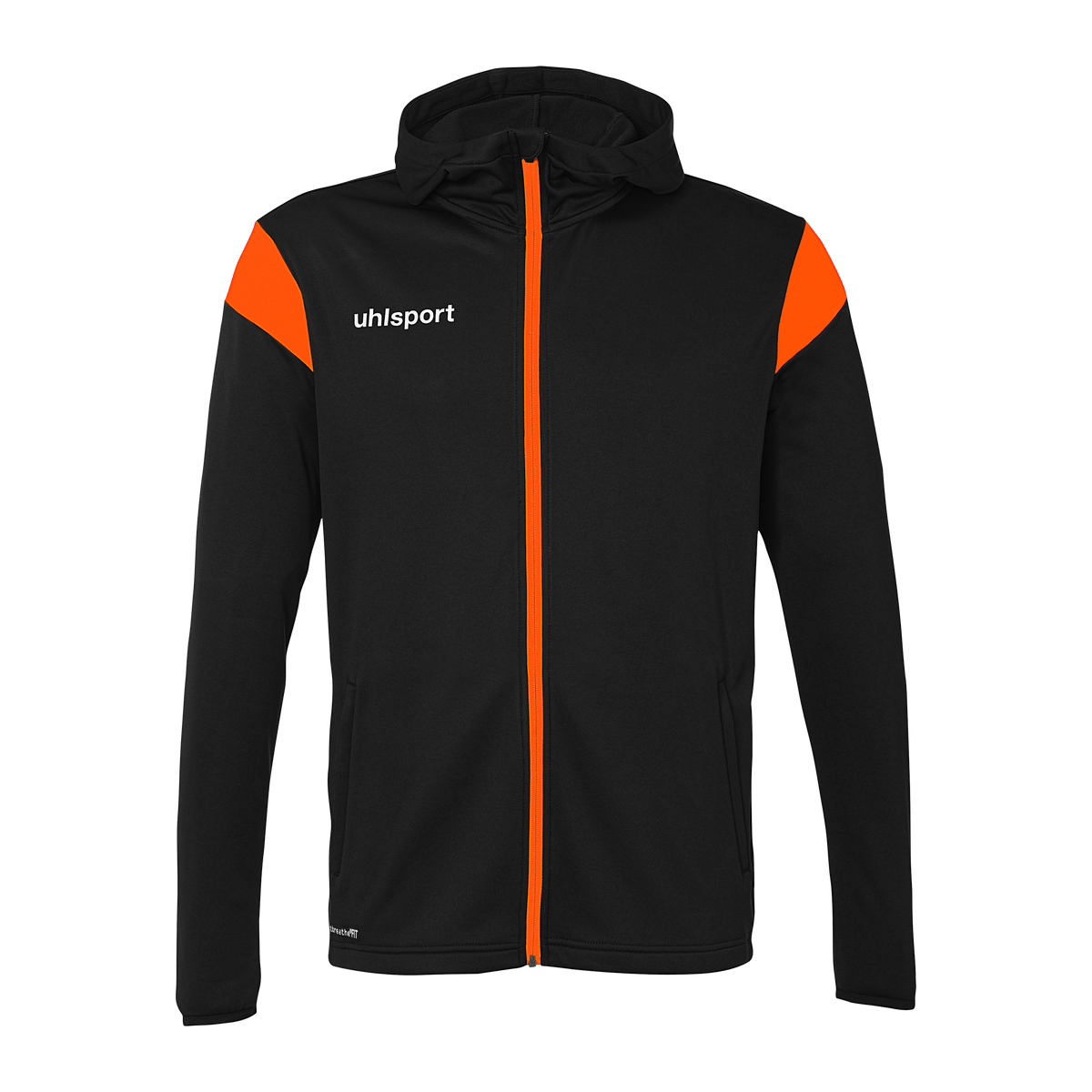 uhlsport Squad 27 Track Hood Jacke Kind (schwarz/fluo orange)